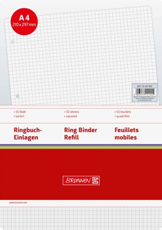 Produktbild: Brunnen Ringbucheinlage A4 kar 50Bl