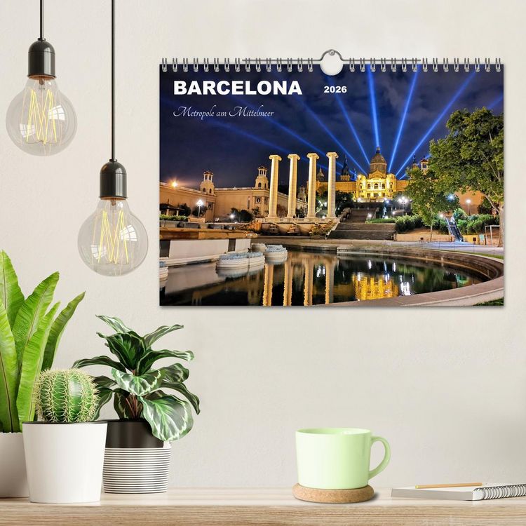 Produktbild: BARCELONA - Metropole am Mittelmeer (Wandkalender 2026 DIN A4 quer), CALVENDO Monatskalender
