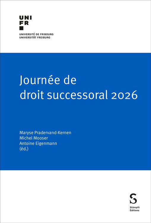 Produktbild: Journ&eacute;e de droit successoral 2026