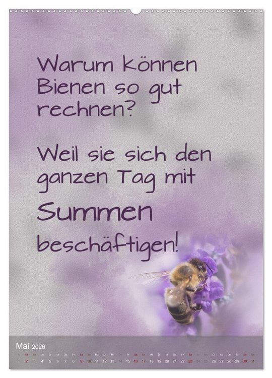 Produktbild: Heute ist ein guter Tag (hochwertiger Premium Wandkalender 2026 DIN A2 hoch), Kunstdruck in Hochglanz