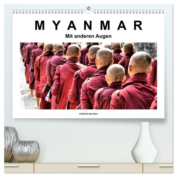 Produktbild: Myanmar &ndash; Mit anderen Augen (hochwertiger Premium Wandkalender 2026 DIN A2 quer), Kunstdruck in Hochglanz