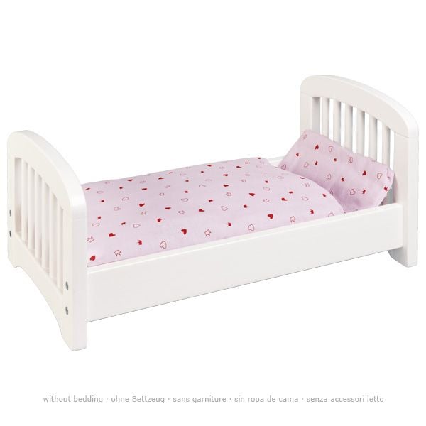 Produktbild: goki Puppenbett, Holz, wei&szlig; lackiert, xx cm