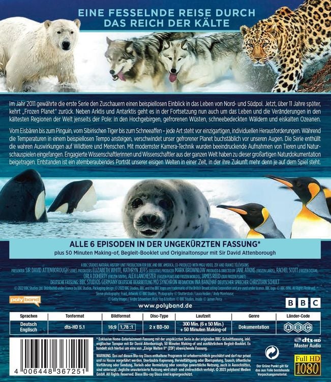 Produktbild: FROZEN PLANET - EISIGE WELTEN II [2 BRs]