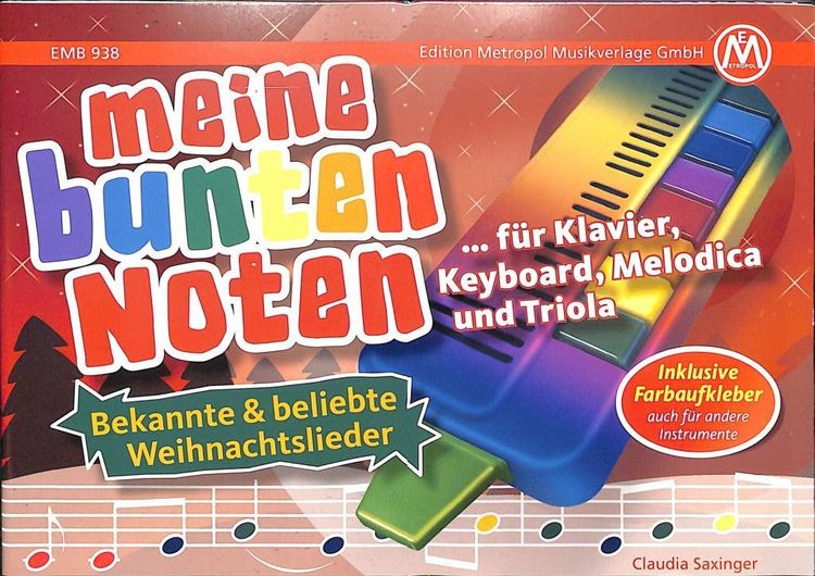 Produktbild: Meine bunten Noten f&uuml;r Klavier, Keyboard, Melodica , Triola
