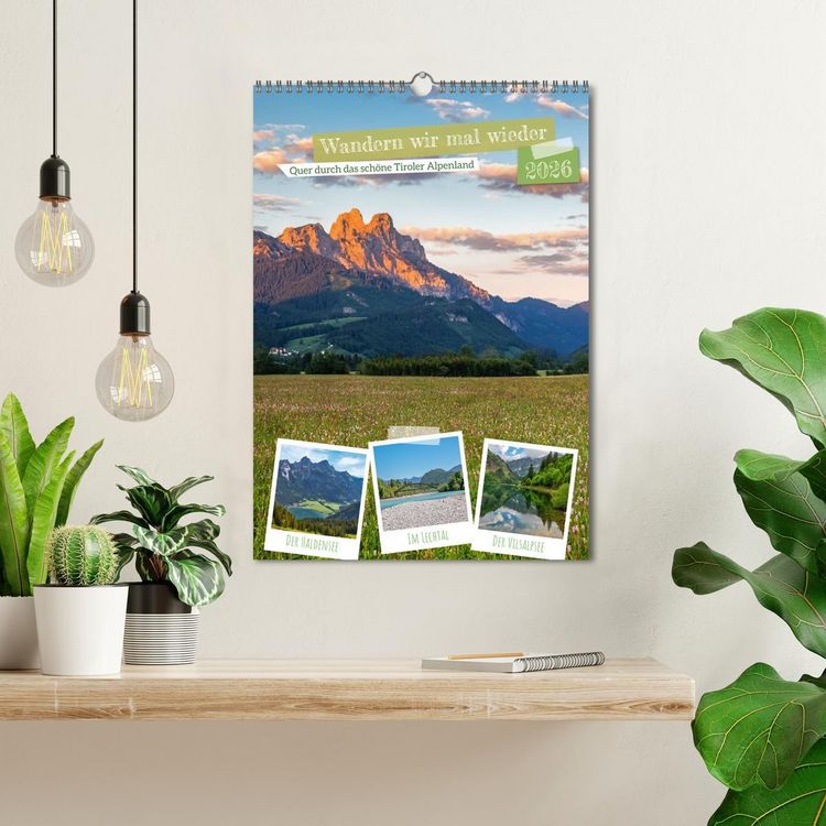 Produktbild: Wandern wir mal wieder (Wandkalender 2026 DIN A3 hoch), CALVENDO Monatskalender