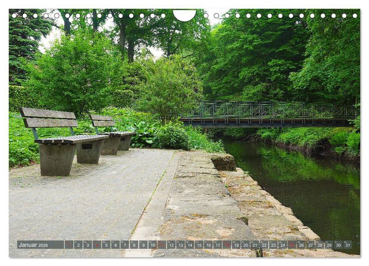 Produktbild: Impressionen - G&uuml;tersloh entlang der Dalke (Wandkalender 2026 DIN A4 quer), CALVENDO Monatskalender