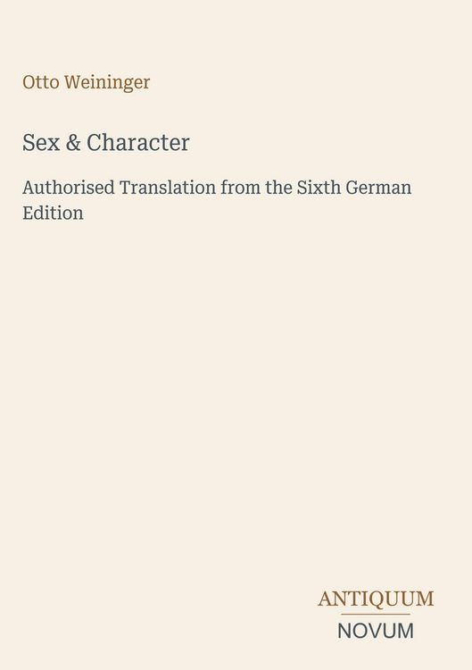 Produktbild: Sex & Character