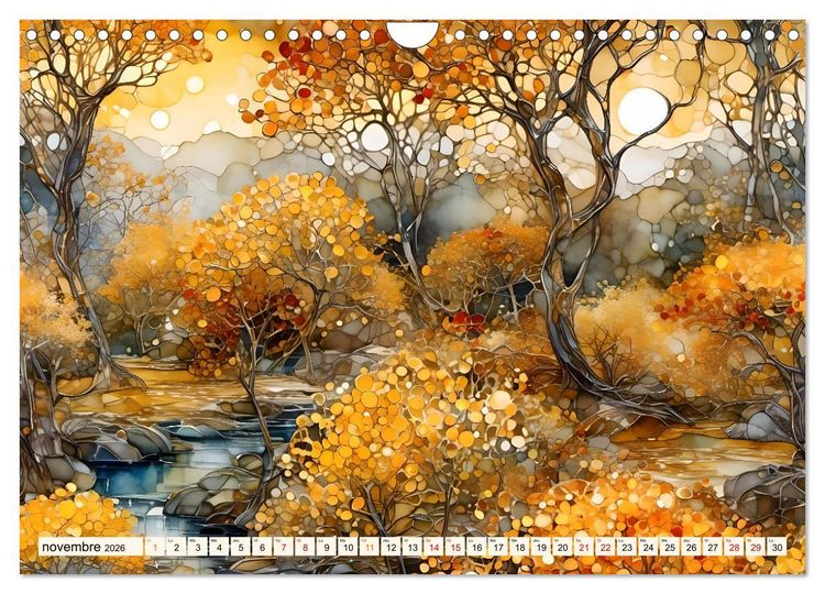 Produktbild: Paysages fluviaux magiques (Calendrier mural 2026 DIN A4 vertical), CALVENDO calendrier mensuel