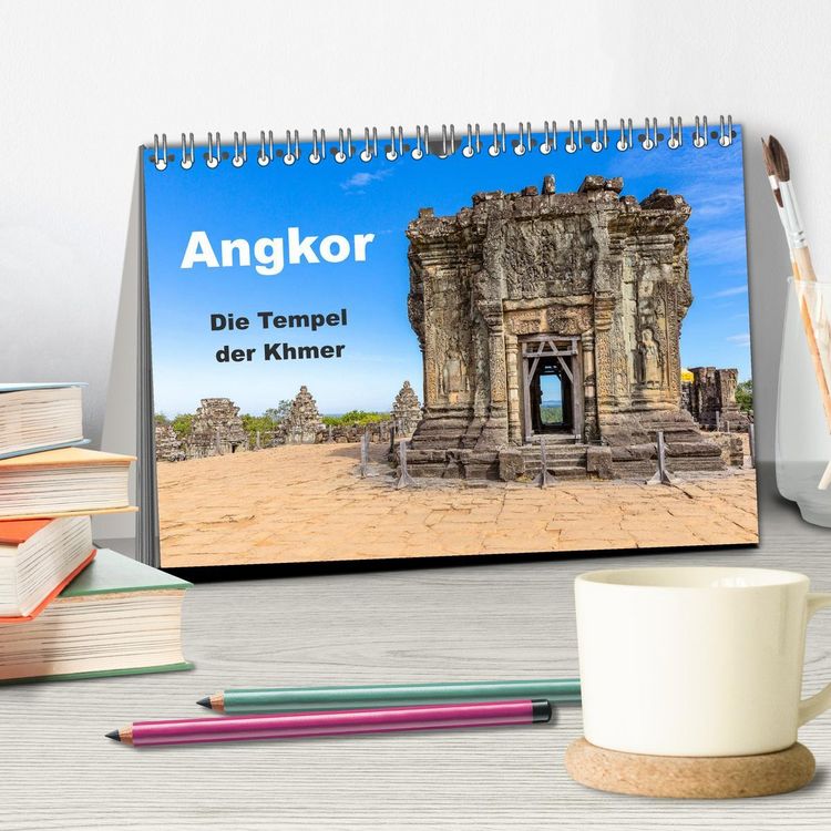 Produktbild: Angkor - Die Tempel der Khmer (Tischkalender 2026 DIN A5 quer), CALVENDO Monatskalender