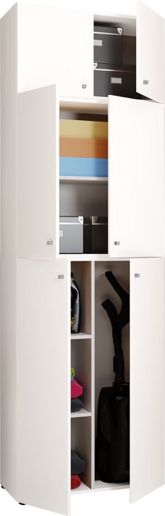 Produktbild: Holz Besenschrank Staubsauger Putzschrank Lona A