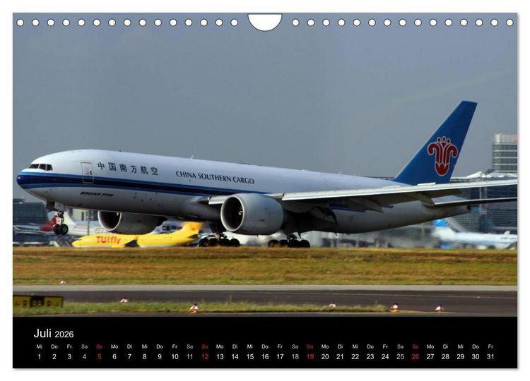 Produktbild: Internationale Frachtflugzeuge (Wandkalender 2026 DIN A4 quer), CALVENDO Monatskalender