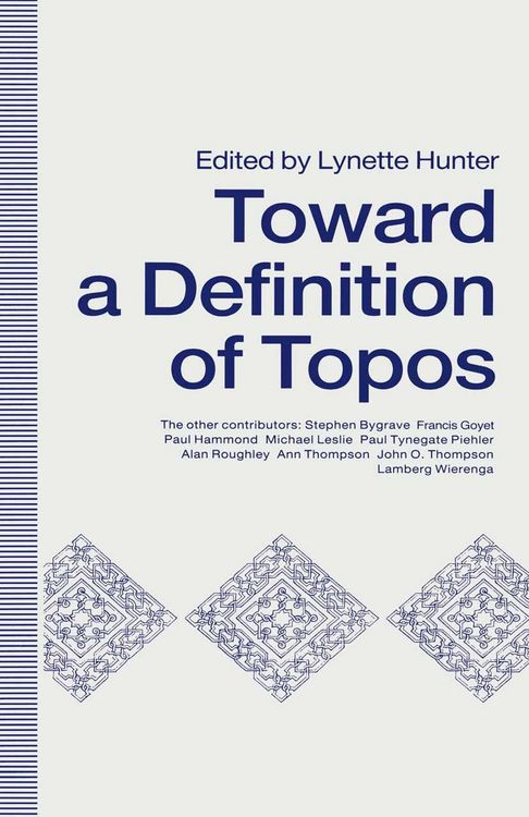 Produktbild: Towards A Definition of Topos
