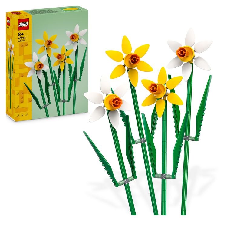 Produktbild: LEGO Botanicals Narzissen - Kunstblumen - Kinderzimmer-Deko 40747