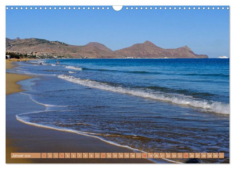 Produktbild: Porto Santo Trauminsel im Atlantik (Wandkalender 2026 DIN A3 quer), CALVENDO Monatskalender