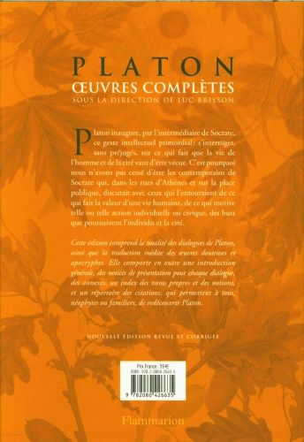 Produktbild: Platon : oeuvres compl&egrave;tes