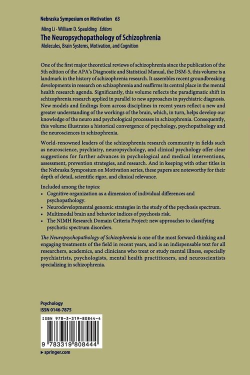 Produktbild: The Neuropsychopathology of Schizophrenia