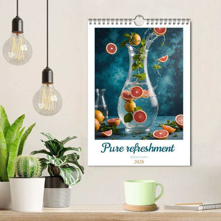 Produktbild: Pure refreshment - Infused water (Wall Calendar 2026 DIN A4 portrait), CALVENDO 12 Month Wall Calendar
