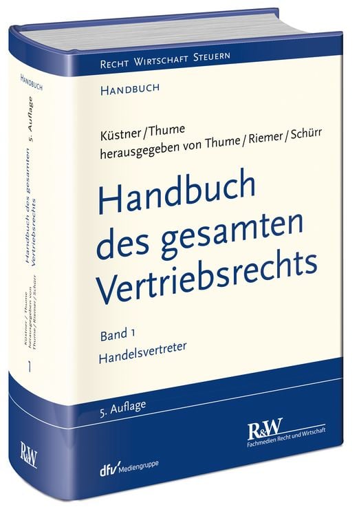 Produktbild: Handbuch des gesamten Vertriebsrechts, Band 1