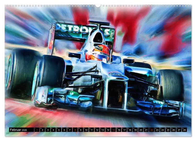 Produktbild: Deutsche in der Formel 1 (hochwertiger Premium Wandkalender 2026 DIN A2 quer), Kunstdruck in Hochglanz
