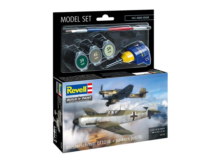 Produktbild: Modellbau Model Set Messerschmitt Bf109E & Ju87B Stuka