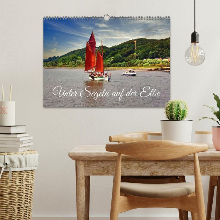 Produktbild: Unter Segeln auf der Elbe (Wandkalender 2026 DIN A3 quer), CALVENDO Monatskalender