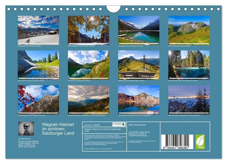 Produktbild: Wagrain Kleinarl im sch&ouml;nen Salzburger Land (Wandkalender 2026 DIN A4 quer), CALVENDO Monatskalender