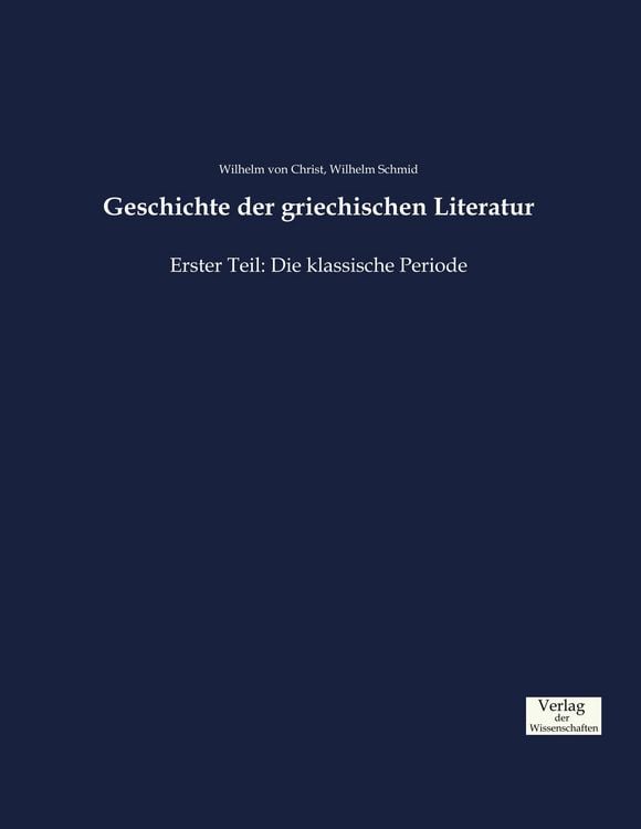 Produktbild: Geschichte der griechischen Literatur