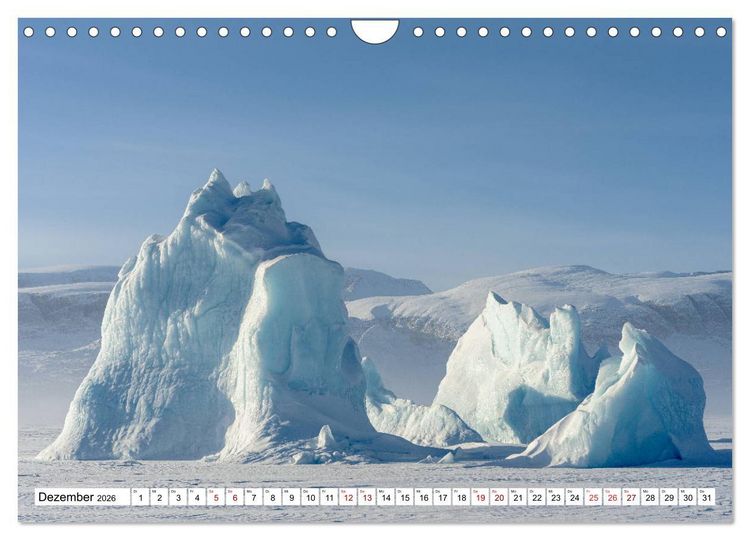 Produktbild: Eisberge - Gr&ouml;nlands magische Eisgestalten (Wandkalender 2026 DIN A4 quer), CALVENDO Monatskalender