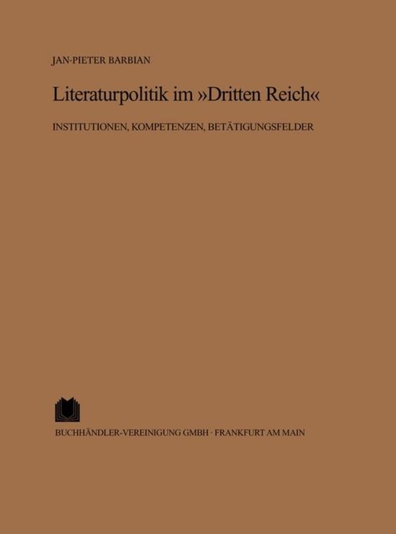 Produktbild: Literaturpolitik im "Dritten Reich"