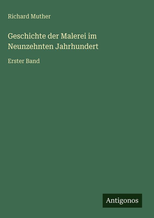 Produktbild: Geschichte der Malerei im Neunzehnten Jahrhundert