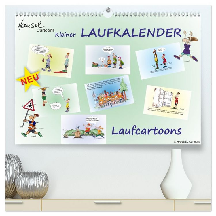 Produktbild: HANSELs kleiner Laufkalender (hochwertiger Premium Wandkalender 2026 DIN A2 quer), Kunstdruck in Hochglanz