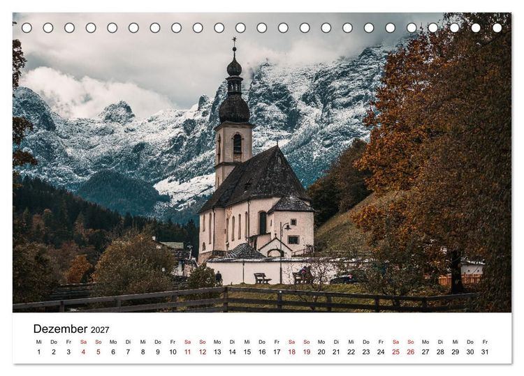 Produktbild: Berchtesgaden - Natursch&ouml;nheiten in Bayern (Tischkalender 2027 DIN A5 quer), CALVENDO Monatskalender