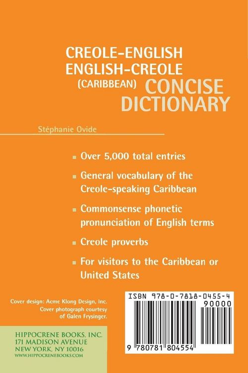 Produktbild: Creole-English/English-Creole (Caribbean) Concise Dictionary