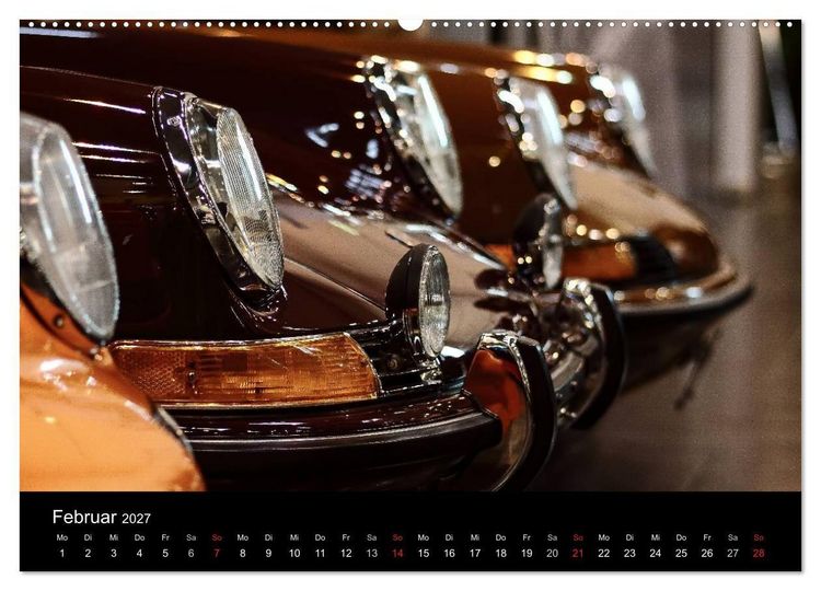 Produktbild: Heiligs Blechle - Porsche-Ikonen im Detail (Wandkalender 2027 DIN A2 quer), CALVENDO Monatskalender