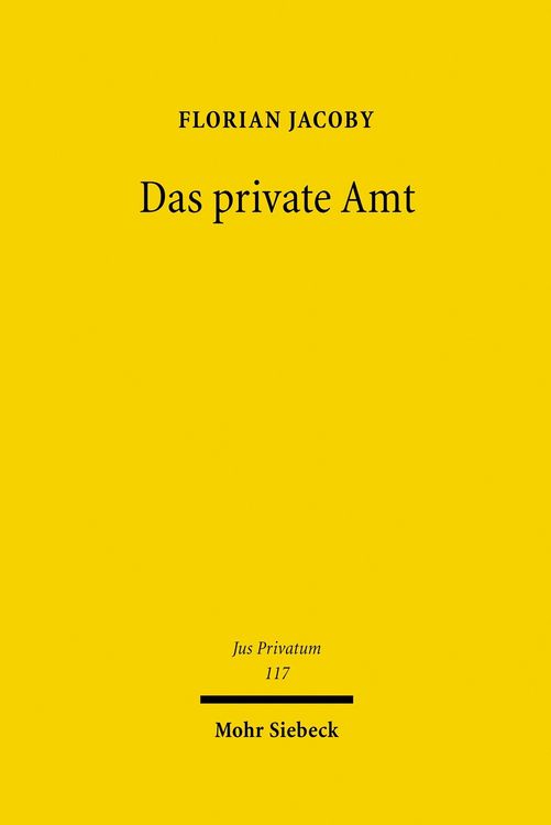 Produktbild: Das private Amt