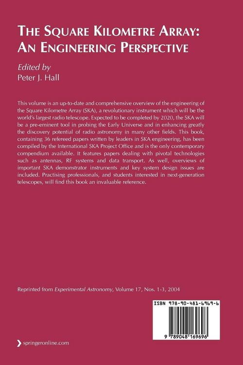Produktbild: The Square Kilometre Array: An Engineering Perspective