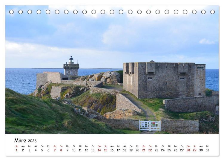 Produktbild: Bretagne. D&eacute;partement Finist&egrave;re - C&ocirc;te des Abers (Tischkalender 2026 DIN A5 quer), CALVENDO Monatskalender