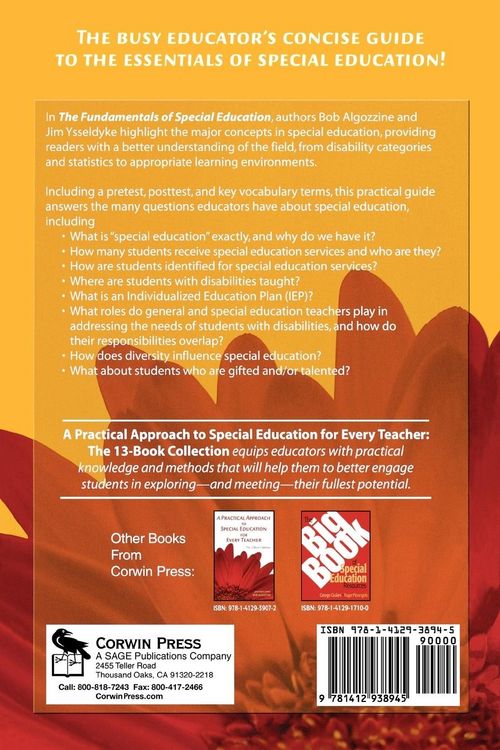 Produktbild: The Fundamentals of Special Education