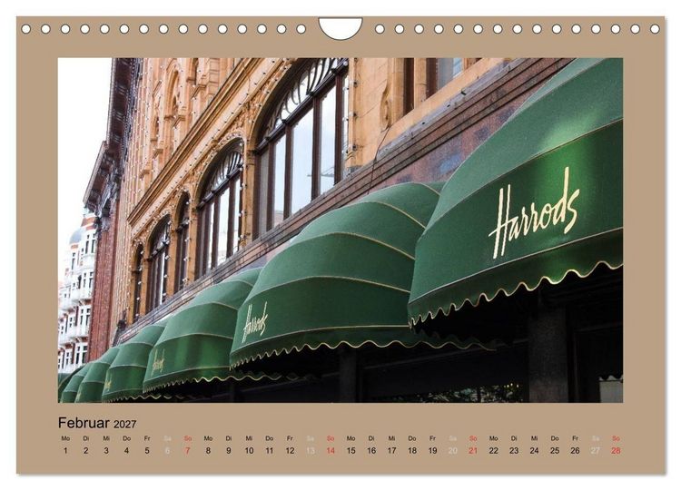 Produktbild: London (Wandkalender 2027 DIN A4 quer), CALVENDO Monatskalender