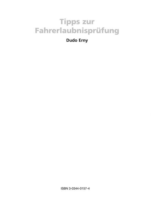 Produktbild: Tipps zur Fahrerlaubnispr&uuml;fung