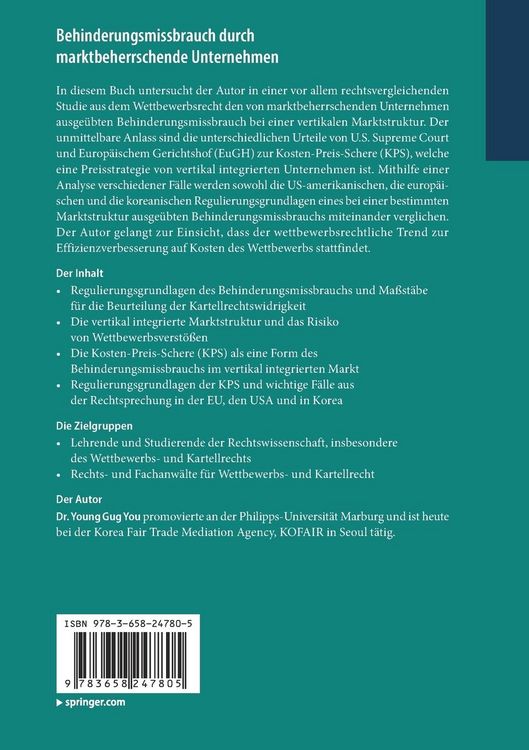 Produktbild: Behinderungsmissbrauch durch marktbeherrschende Unternehmen