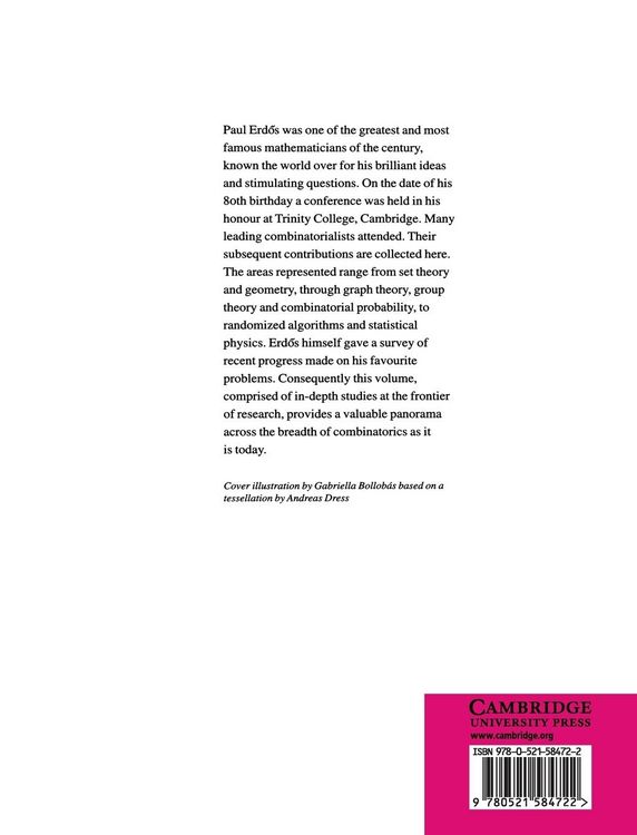 Produktbild: Combinatorics, Geometry and Probability