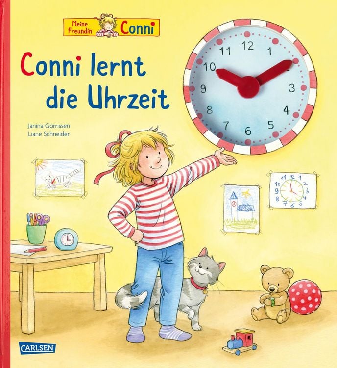 Produktbild: Conni-Pappbilderbuch: Conni lernt die Uhrzeit