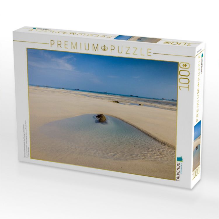 Produktbild: CALVENDO Puzzle Strand von Kerfissien in der Bretagne, Frankreich | 1000 Teile Lege-Gr&ouml;&szlig;e 64x48cm Foto-Puzzle f&uuml;r gl&uuml;ckliche Stunden