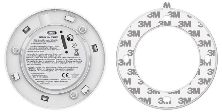 Produktbild: ABUS PREFIRA Slim Plus Rauchwarnmelder (&Oslash; x H) 110mm x 28.5mm