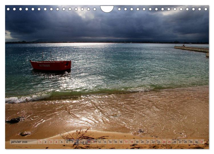 Produktbild: Sicile, la terre d'aventure entre la mer et les volcans (Calendrier mural 2026 DIN A4 vertical), CALVENDO calendrier mensuel