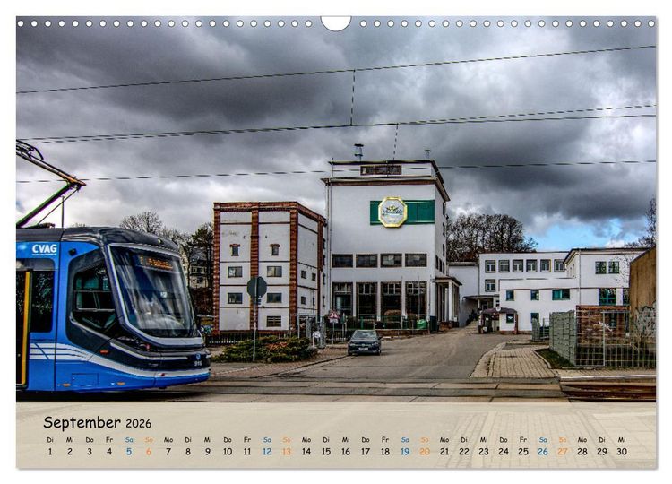 Produktbild: Nahverkehr in Chemnitz (Wandkalender 2026 DIN A3 quer), CALVENDO Monatskalender