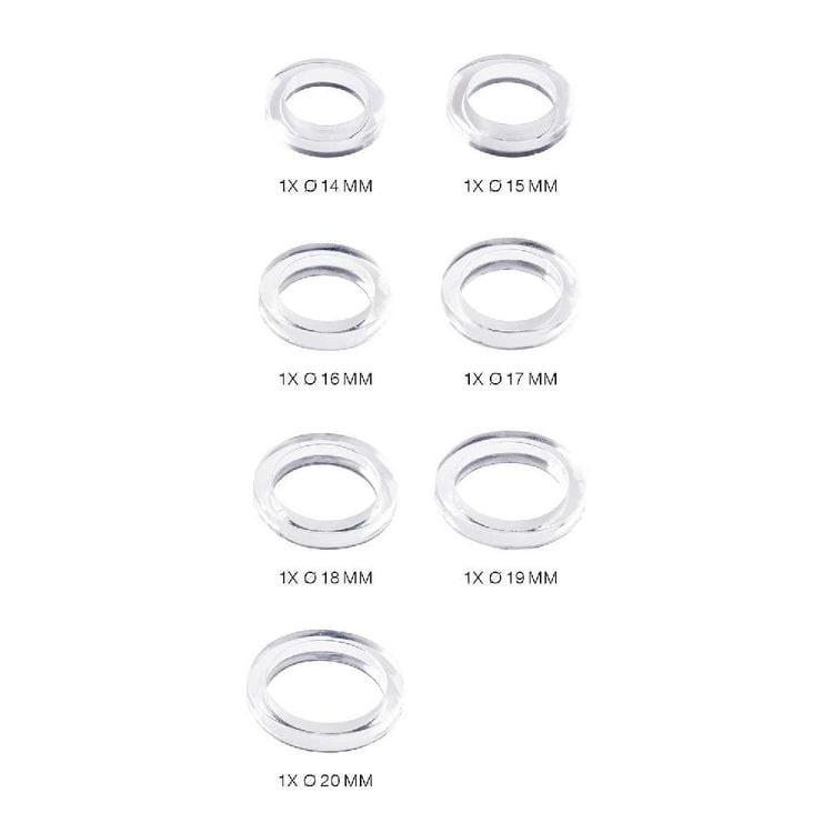 Produktbild: Silikon Gie&szlig;form Ringe schmal / Au&szlig;enma&szlig; Silikonform 4 x 21,5 cm