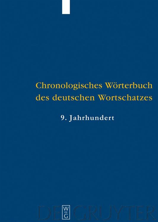 Produktbild: Der Wortschatz des 9. Jahrhunderts