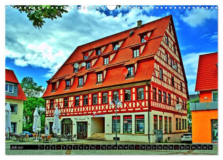 Produktbild: Balingen - ein visueller Streifzug durch die Stadt (Wandkalender 2027 DIN A3 quer), CALVENDO Monatskalender